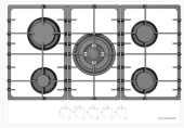 Встраиваемые варочные панели - Варочная панель Kuppersberg FG 76 W Варочная панель Kuppersberg FG 76 W - Встраиваемые варочные панели