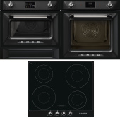 Комплект на кухню с индукционные поверхностью и духовкой Smeg (SI964NM + SOP6900TN + SO4902M1N) При покупке данного комплекта подогреватель посуды в подарок