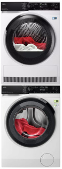 Комплект стиральной и сушильной машины AEG LFR83846OP + TR838A4CP + SKP11
