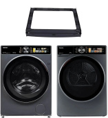 Комплект Комплект стиральной и сушильной машины Toshiba TW-T25BZU115MWRU(MG) + TD-T25BS110HWRU(MG) + TSKK-G01 от Toshiba за 180 970 ₽. Купить Комплект стиральной и сушильной машины Toshiba TW-T25BZU115MWRU(MG) + TD-T25BS110HWRU(MG) + TSKK-G01 – Стиральная и сушильная машина